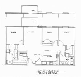  Floor Plan 3 Bedroom 2 Bathroom