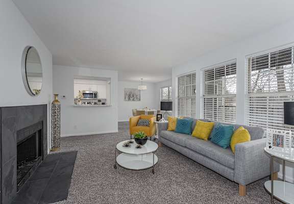Living Room Interior at Indian Lookout, West Carrollton, Ohio