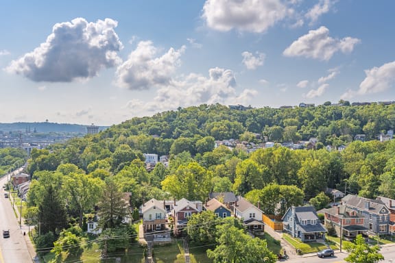 View From the Rooftop Deck to Hathaway Court