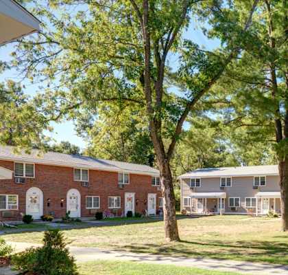 Beautiful Landscaped Grounds Colonial Estates. at Colonial Estates Apartments, Springfield, Massachusetts