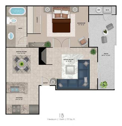 Floor Plan  1B