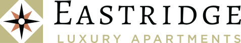 an illustration of a star wars logo with the word luxury apartments on a black background