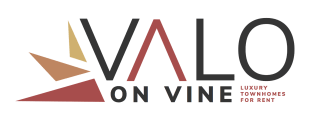 a logo with the word vote on wine on a black background