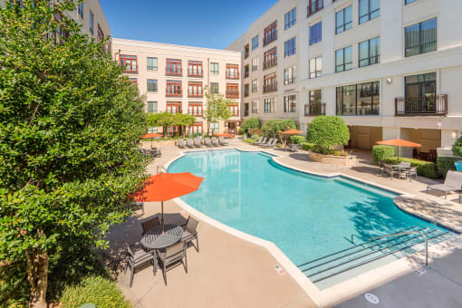 Lofts at Lakeview Apartments - Resort-style swimming pool