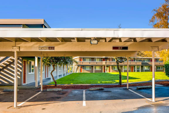 Covered Parking Spaces at Morningtree Park Apartments