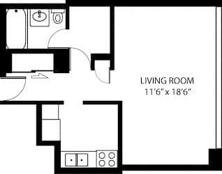 The Covington Studio Floor Plan