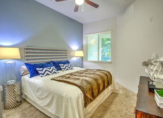 Cozy bedrooms at Accent apartments, 5550 Grosvenor Blvd, 90066