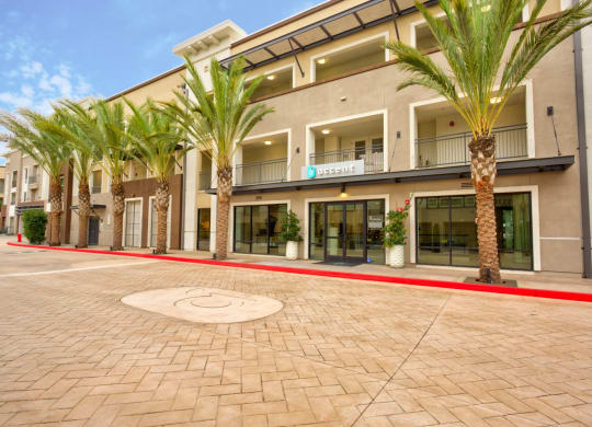 Modern architecture at Accent apartments, Los Angeles, California