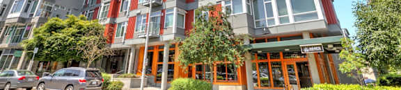 Front View of Main Building at Mural, Seattle, WA, 98116