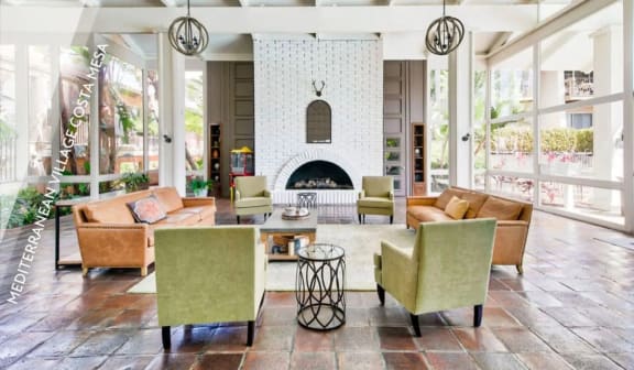 View the Mediterranean Village Costa Mesa luxury apartment community by E&S Ring Management Corporation in Los Angeles, California