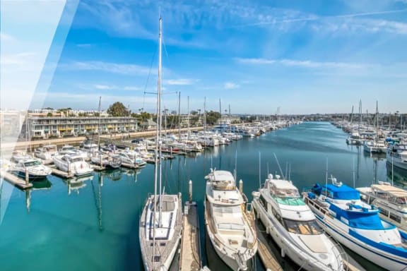 a marina filled with lots of boats