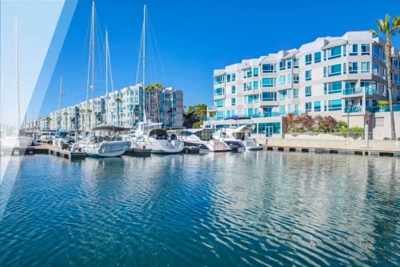 View of the marina and community from the water at our Esprit property at E&S Ring Management Corporation in Los Angeles, California