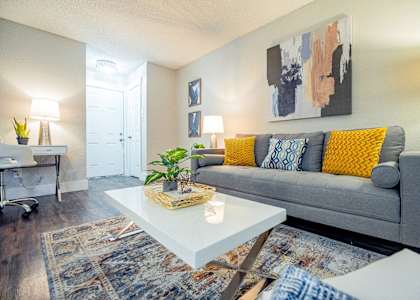 The Monet Apartments in Dallas, Texas Model Living Room