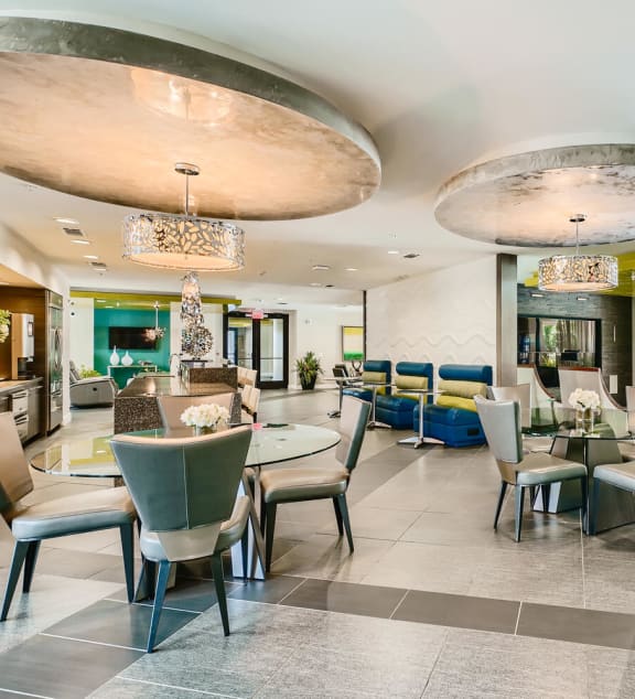 the lobby  at Imperial Lofts, Sugar Land, TX