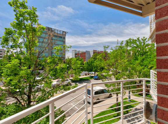 balcony view at C.W. Moore Apartments, Boise, Idaho
