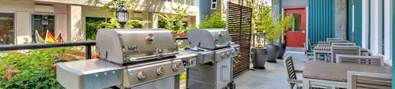 Barbeque Patio Area at Mural, Seattle