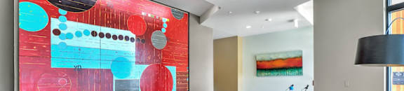 Posh Lounge Area In Clubroom at Mural, Seattle, WA, 98116