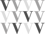 A pattern of alternating black and white triangles.