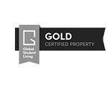 the logo of goldcertified property is shown on a box
