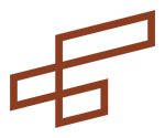 an orange rectangle with a black border on a black