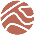 A brown octagon with a white background.