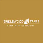 a logo for bridlewood trails retirement community