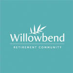 a logo for willow bend apartment community