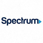 a spectrum logo with a blue arrow