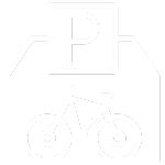 a stencil of a bicycle on a black background
