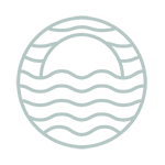 a circle with a triangle inside of it icon