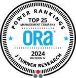 A circular emblem with the text "TOP 25" and "ORA 2024" in the center.