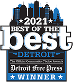 a poster for the 2021 best of the best detroit detroit free press