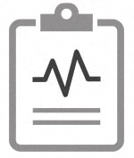 an icon of a sheet of paper with an arrow on it