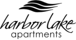A logo for Harbor Lake Apartments is displayed.