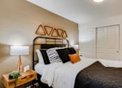 Thumbnail 12 of 34 - Happy Valley Apartments - Bedroom Carpet Flooring And Large Closet.