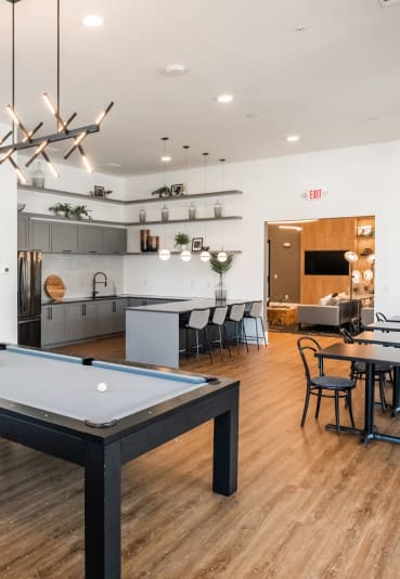 Billiards Table at City Place at Germantown Apartments, Tennessee