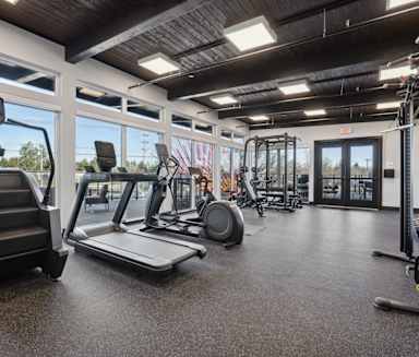 State-of-the-Art fitness center at AVIVA apartments in Gresham Oregon