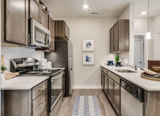 Kitchen (Cedar) at Village Place Apartments, Romeoville, 60446