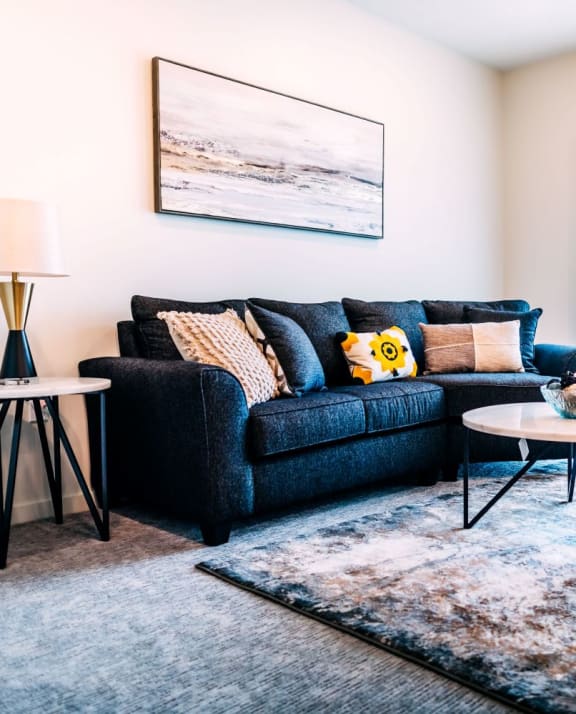 a living room with couch