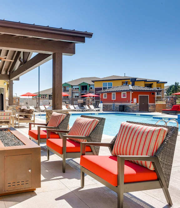 Outdoor Patio with chairs at Auburn Brook, Colorado