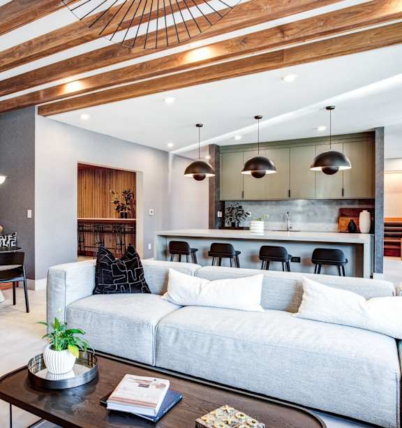 400 Rose Resident Lounge with Fire Place and Seating
