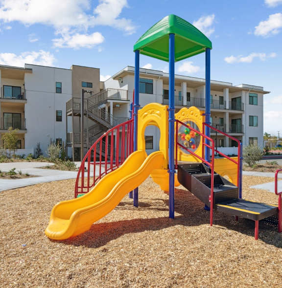 a rendering of a playground in a park at Altitude Apartments, Moreno Valley , CA 92553