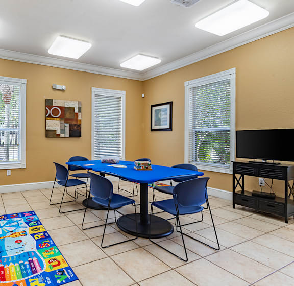 Children's Activity Room at Morgan Creek Affordable Apartments in Tampa FL