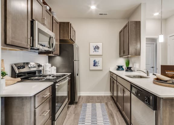 Kitchen (Cedar) at Village Place Apartments, Romeoville, 60446