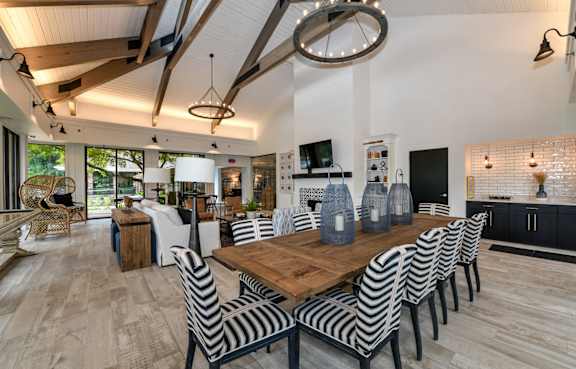 Clubhouse Interior at 15Seventy Chesterfield Apartment Homes, Chesterfield, MO 63017