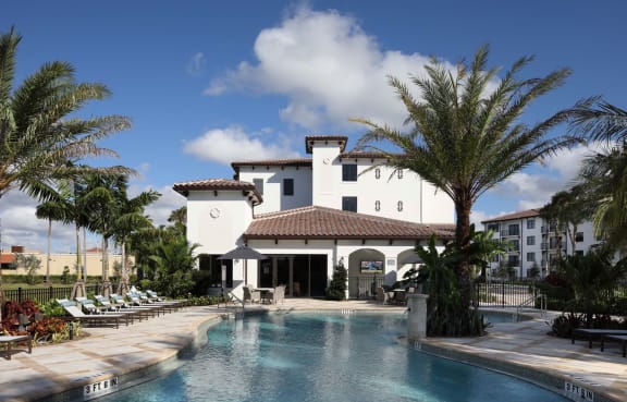 Swimming pool view at Azola West Palm Beach, West Palm Beach, 33411