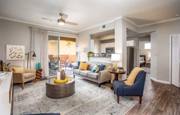 Living space at Biscayne Bay