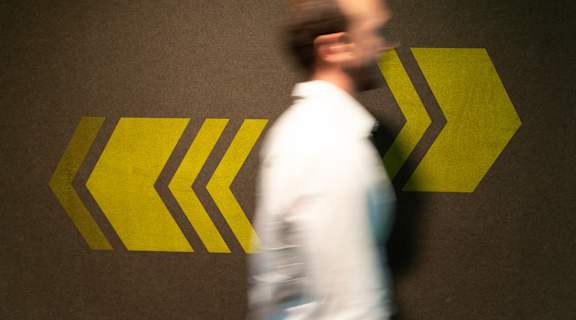 Man walking at Scout Living, powered by Placemakr, Atlanta