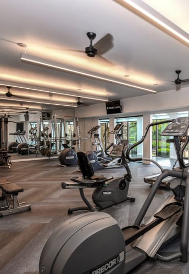 Fitness Center  at 15Seventy Chesterfield Apartment Homes, Chesterfield, MO 63017