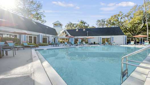 the swimming pool at our crossings apartments